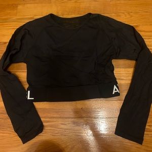 AYBL crop long sleeve workout top